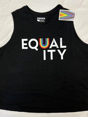 Target Pride Equality Tank Top Womens 1X Rainbow NWT